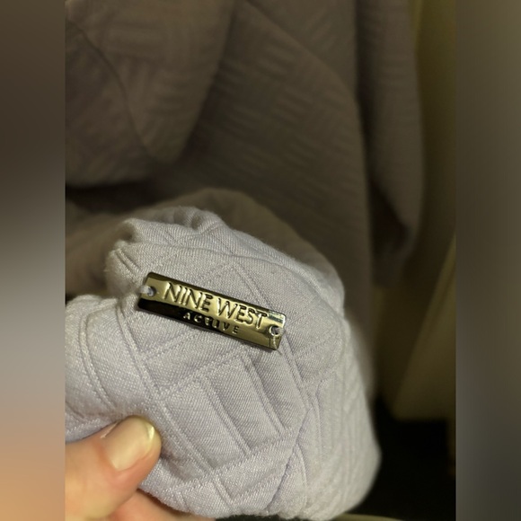 Nine West active purple pullover w/hood..size 1X..(NWT) - Picture 10 of 11